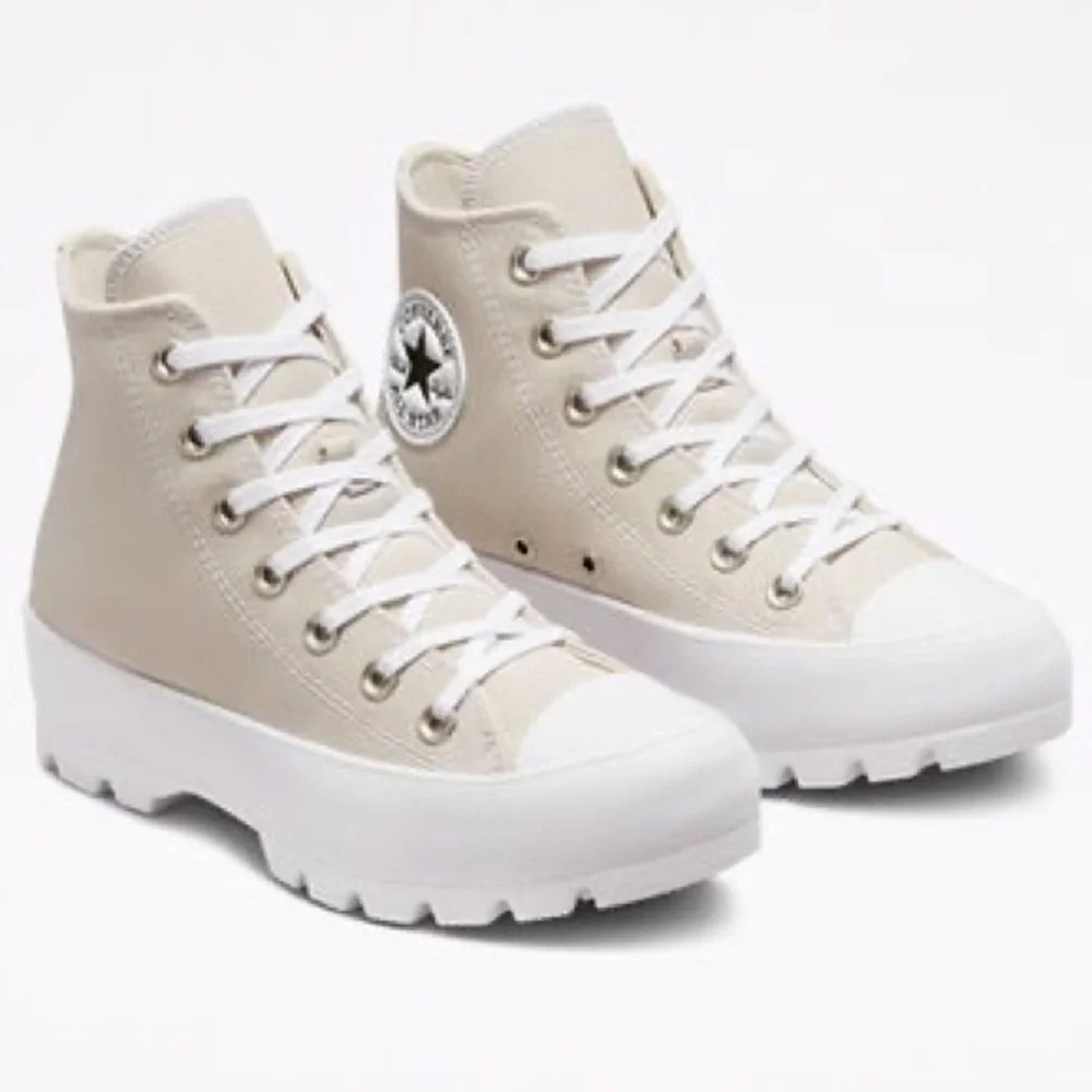 Converse Chuck Taylor All Star Lugged Desert Sand Platform Hi Top Sneakers Sz 7